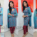 Shanvi in Blue Embroidery Salwar Kameez