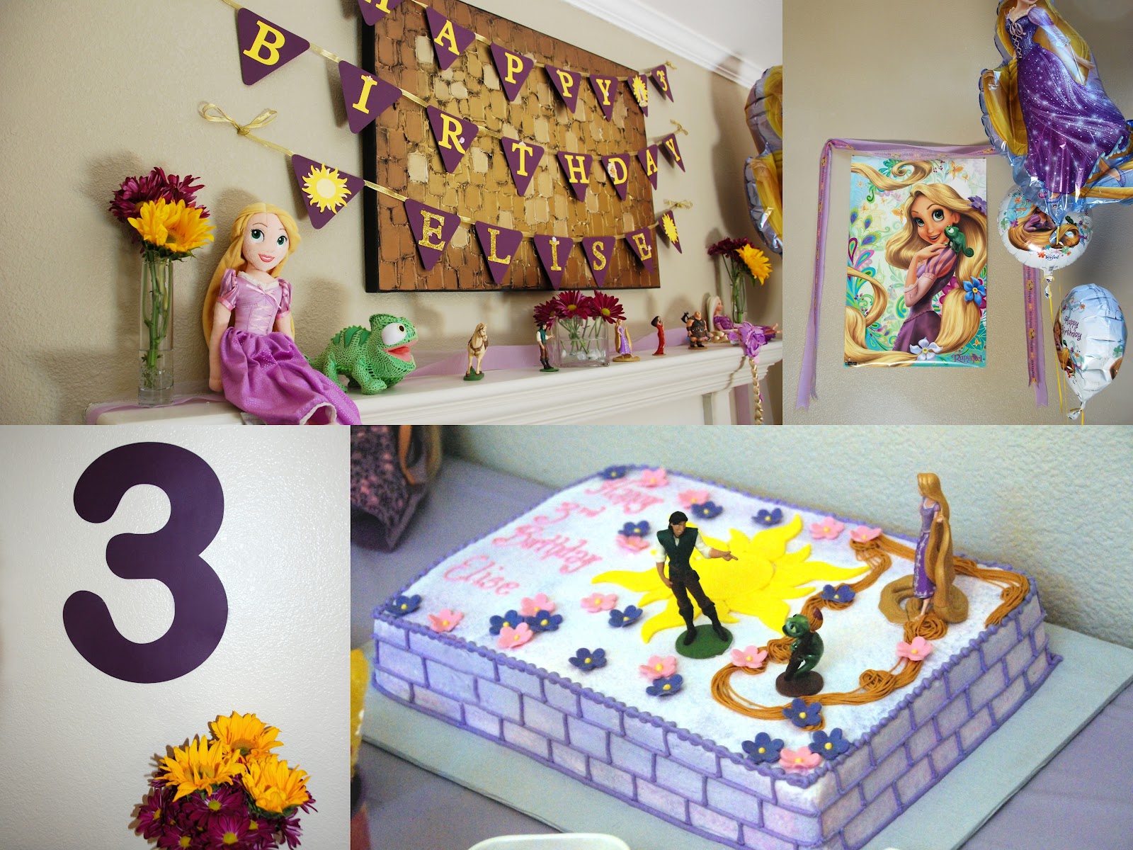 All Things Elise & Alina: Elise’s Third Birthday - Tangled Birthday