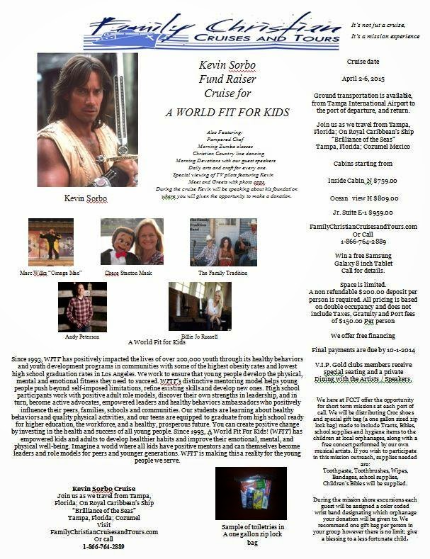 Kevin Sorbo Fund Raising Cruise For A World Fit For Kids