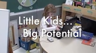 picture of kids text little kids big potential' Tittle