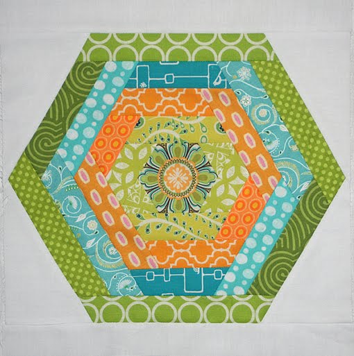 Hexagon block pattern — Lee Heinrich Designs modern quilt patterns