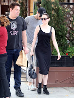 Rose Mcgowan leaving a restaurant in Beverly Hills