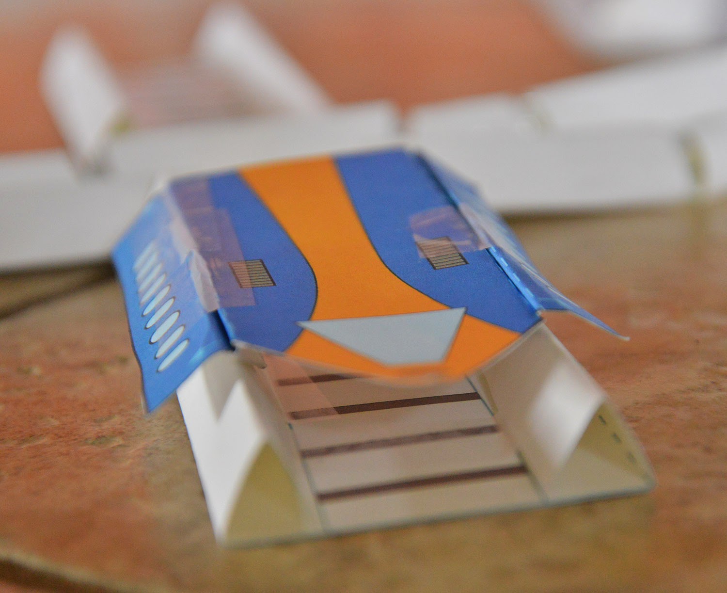 A school of fish Paper Train on Tracks