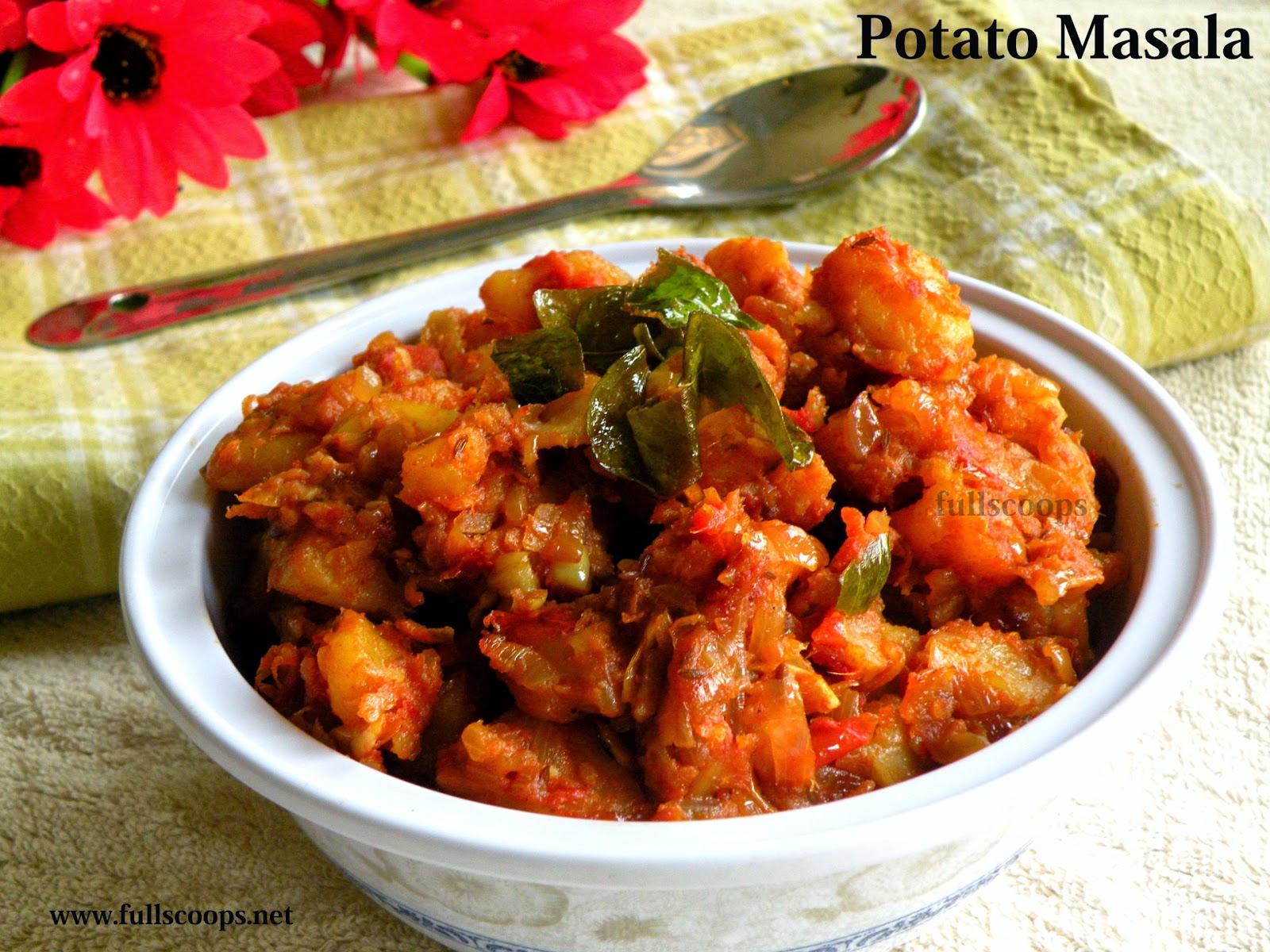 Spicy Potato Masala Recipe Full Scoops A food blog with easy,simple