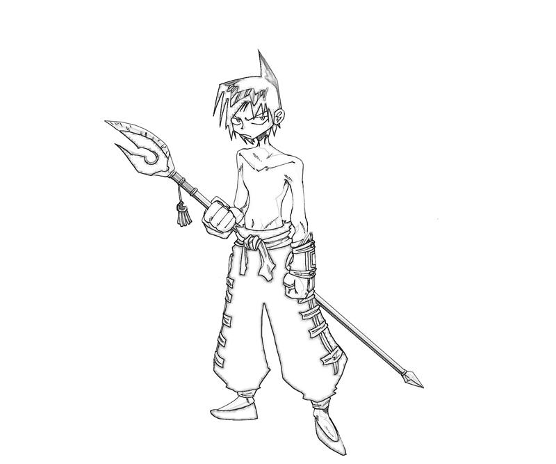 Shaman King Ren Tao Cartoon Coloring Pages shaman-king-ren-tao-cartoon-coloring-pages