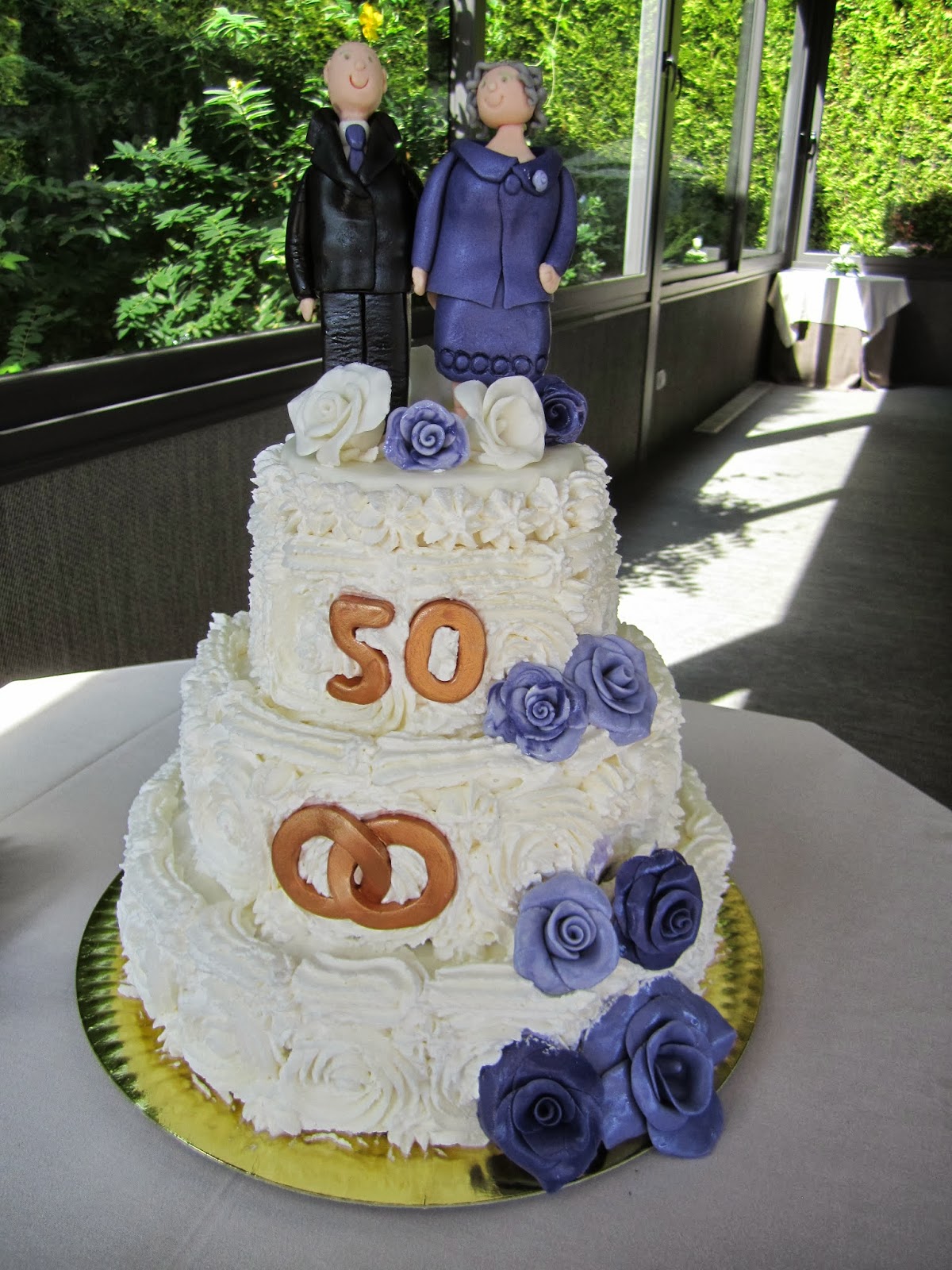 Novios pastel 50 aniversario