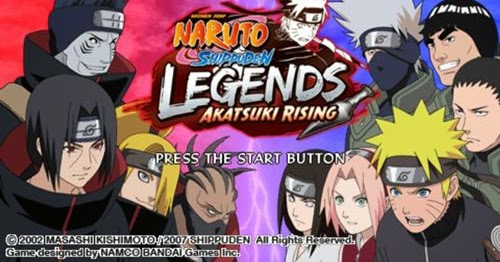 Naruto Shippuden Legends Akatsuki Rising PSP ISO - Download Game Roms Isos