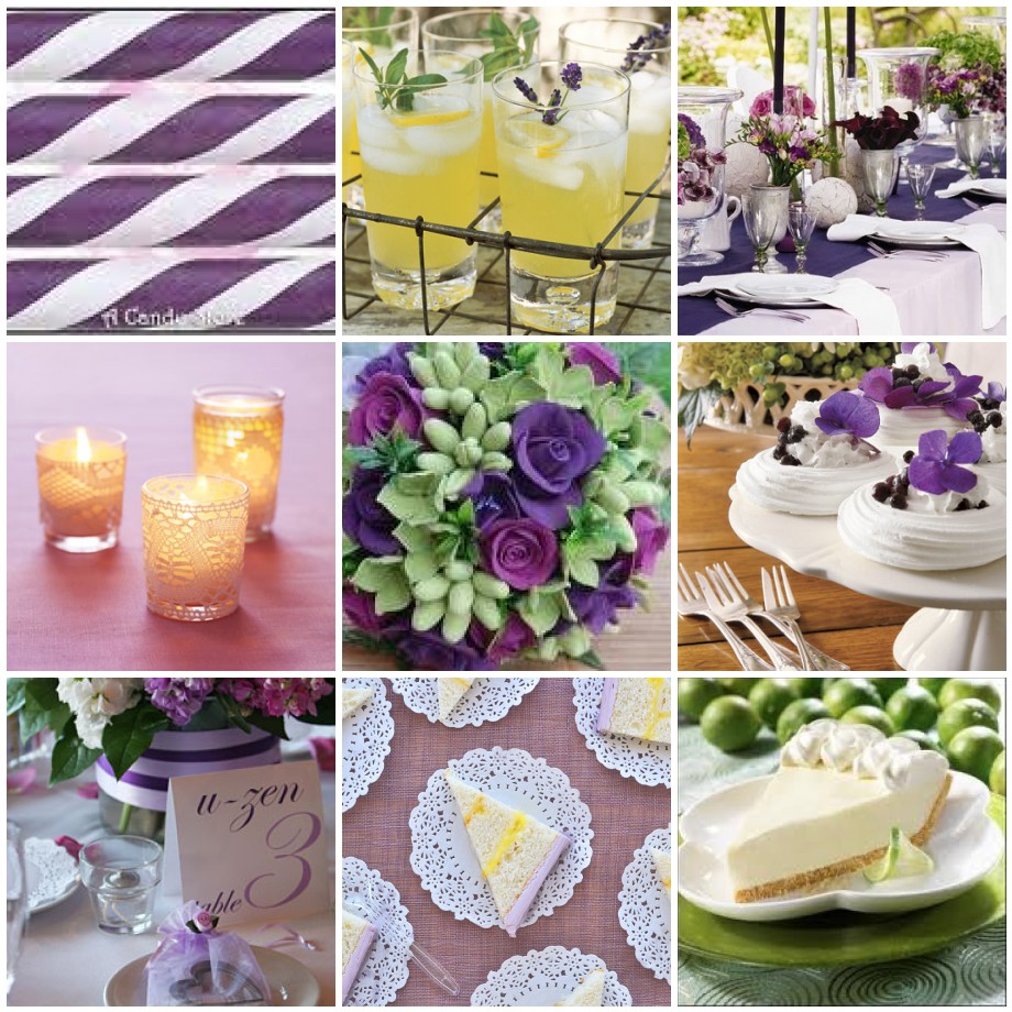 Sheek Shindigs A Purple and Key Lime Inspiration Board