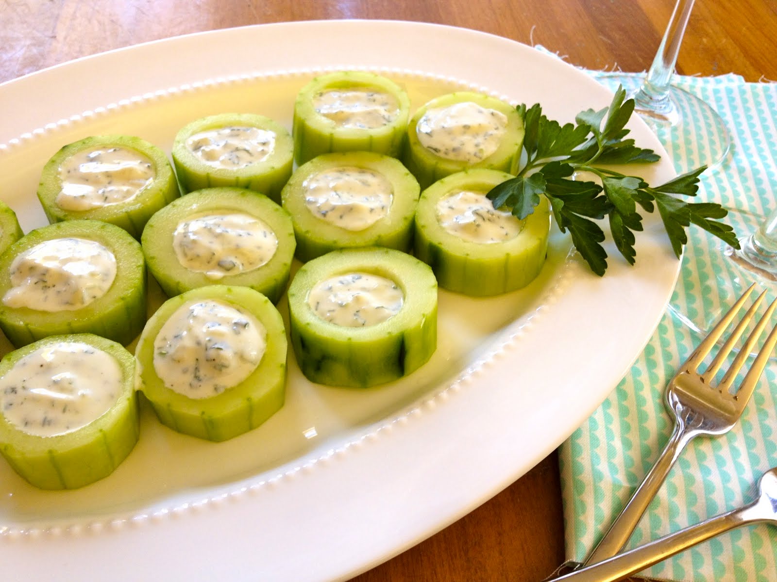 Clean, Fresh and mostly Veggie: Cucumber Yogurt Cups