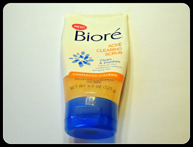 biore acne scrub bottle