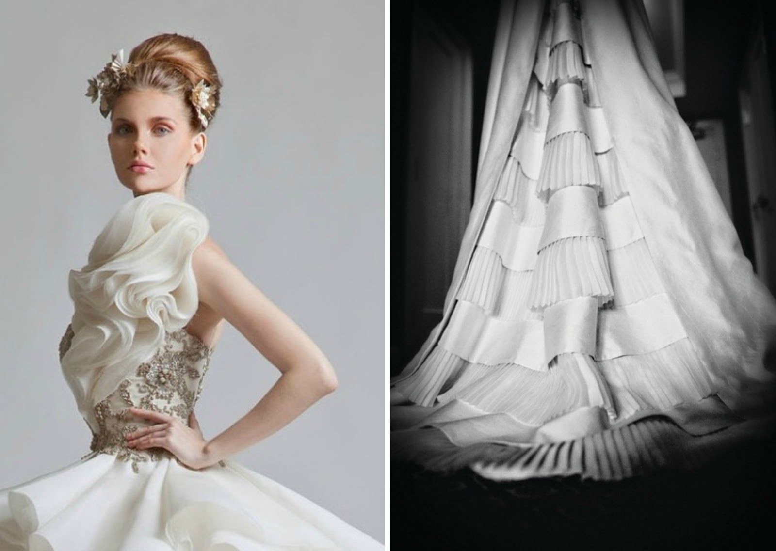 BRIDE CHIC THE ART OF THE PLEAT