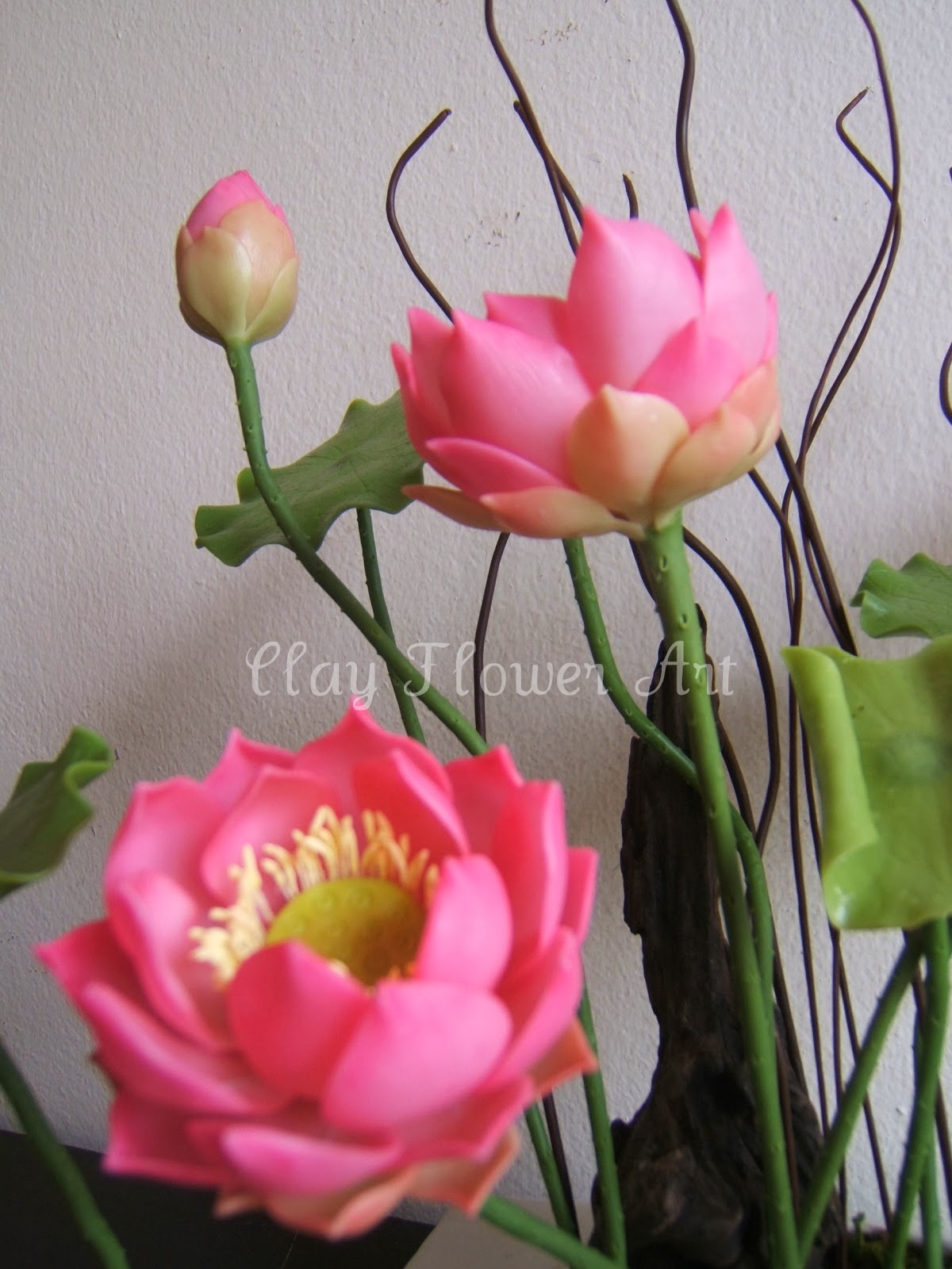 Lotus Clay Flower Art