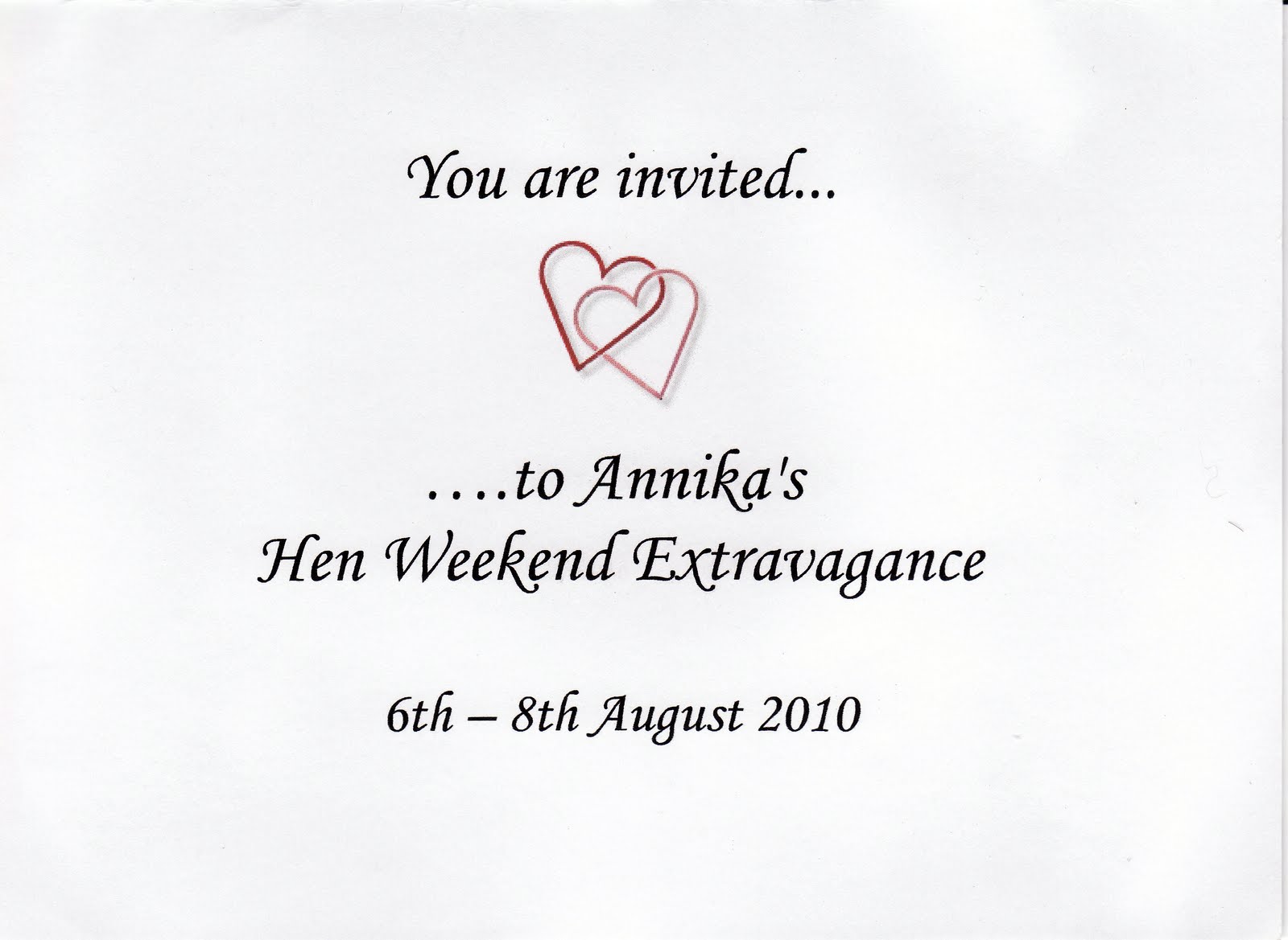 All The Live Long Day My Hen Weekend