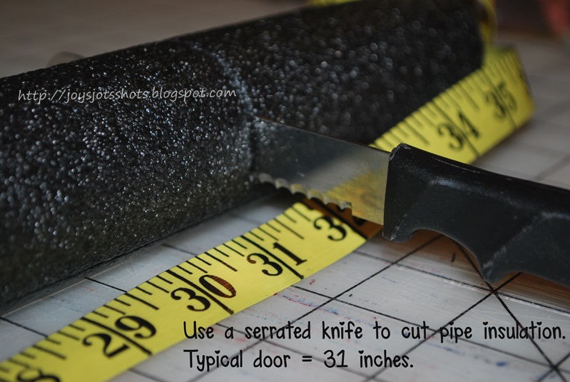 Joy's Jots, Shots & Whatnots A DIY Door Draft Blocker