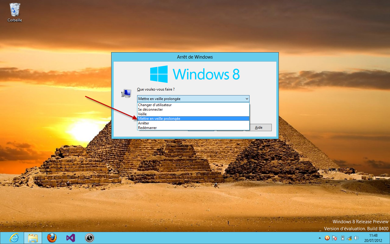 Verrouiller Le Bureau Xp : Club windows 8: activer la mise en veille prolongée du bouton d