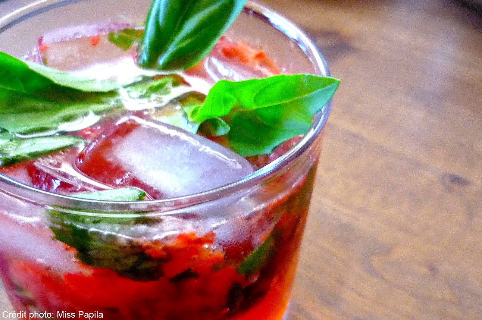 Miss Papila Gin, fraise et basilic...