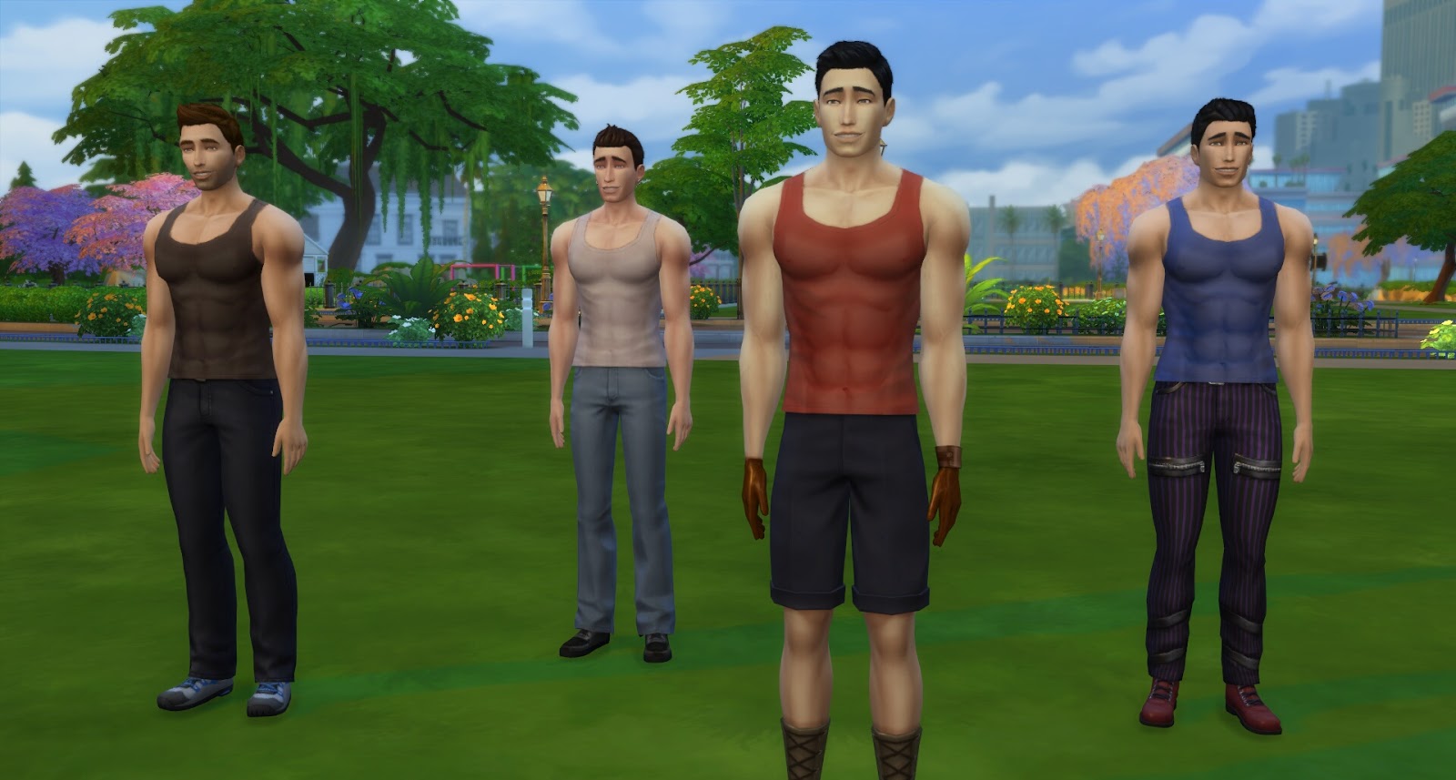 My Sims 4 Blog: Bigger Chest/Ab Muscles and Muscled-up Shirts for Males by ...