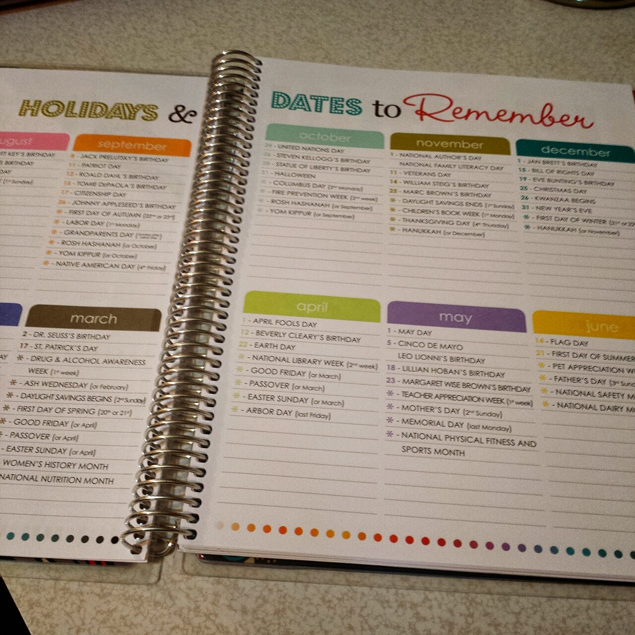 Hawk's Nest Erin Condren teacher planner