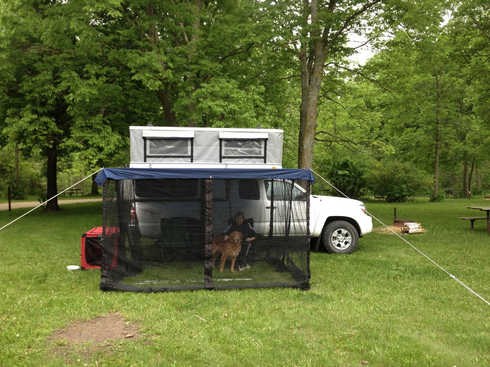 Travels with Rocky the Dog New Awning