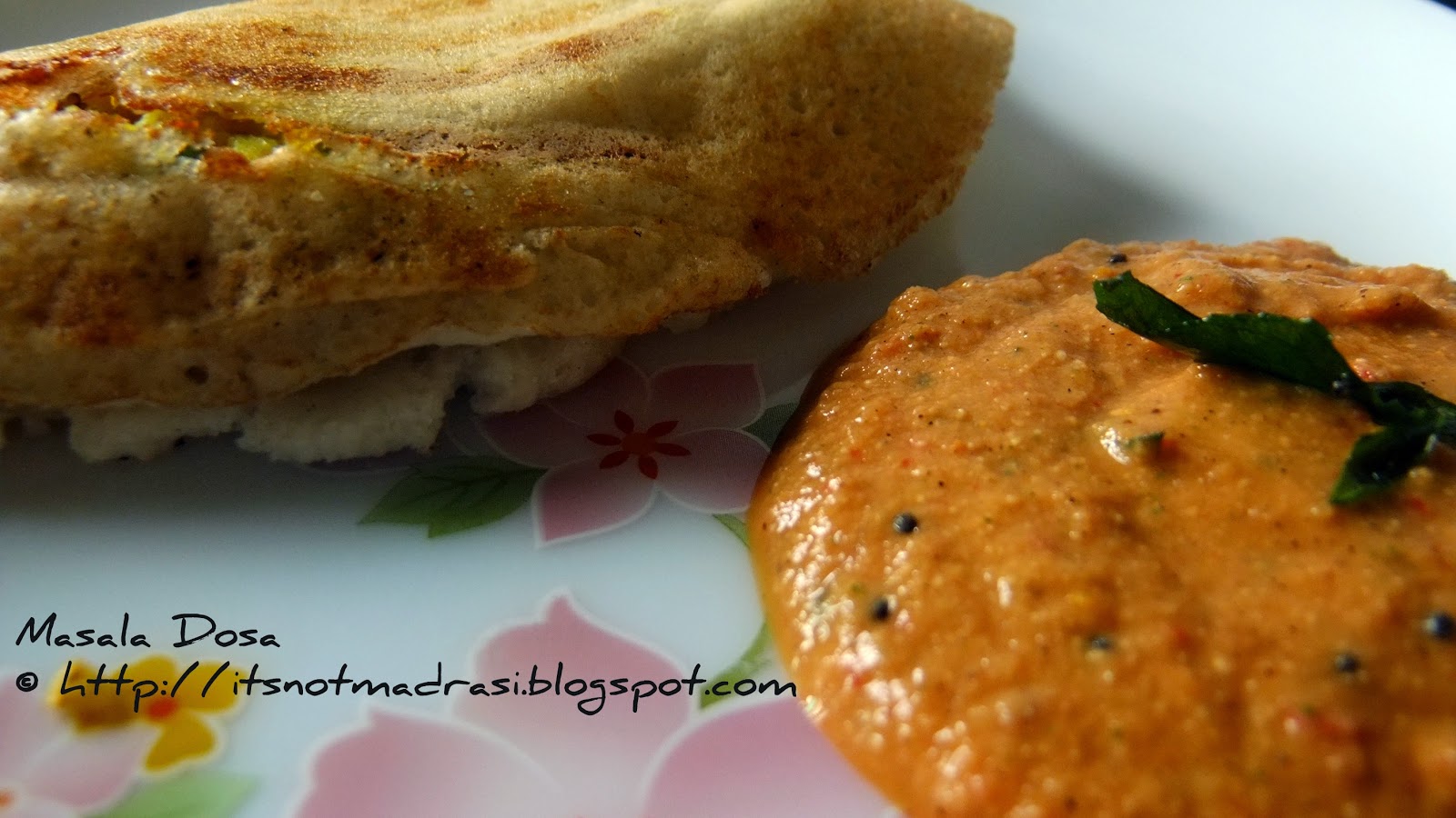Sizzling Tastebuds Masala Dosa with Spicy Tomato chutney
