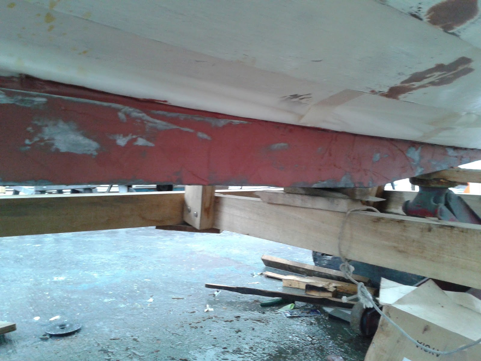 Building a Somes Sound Wooden Boat in Hong Kong Lead Ballast Keel on