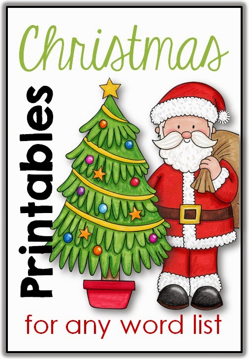 Christmas Printables for any Word List Christmas Printables for any Word List