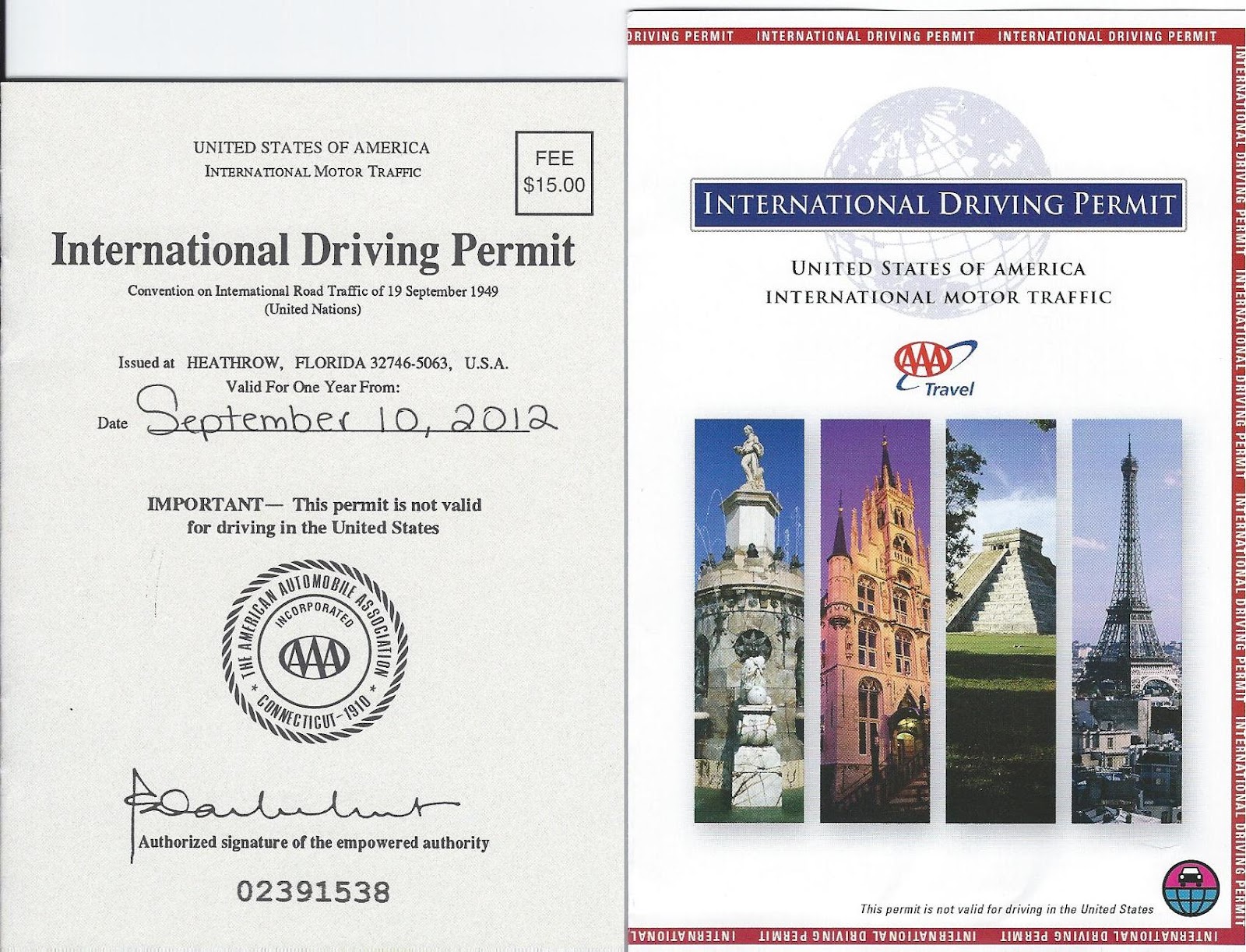 International Driving Permit Vehicle Rent