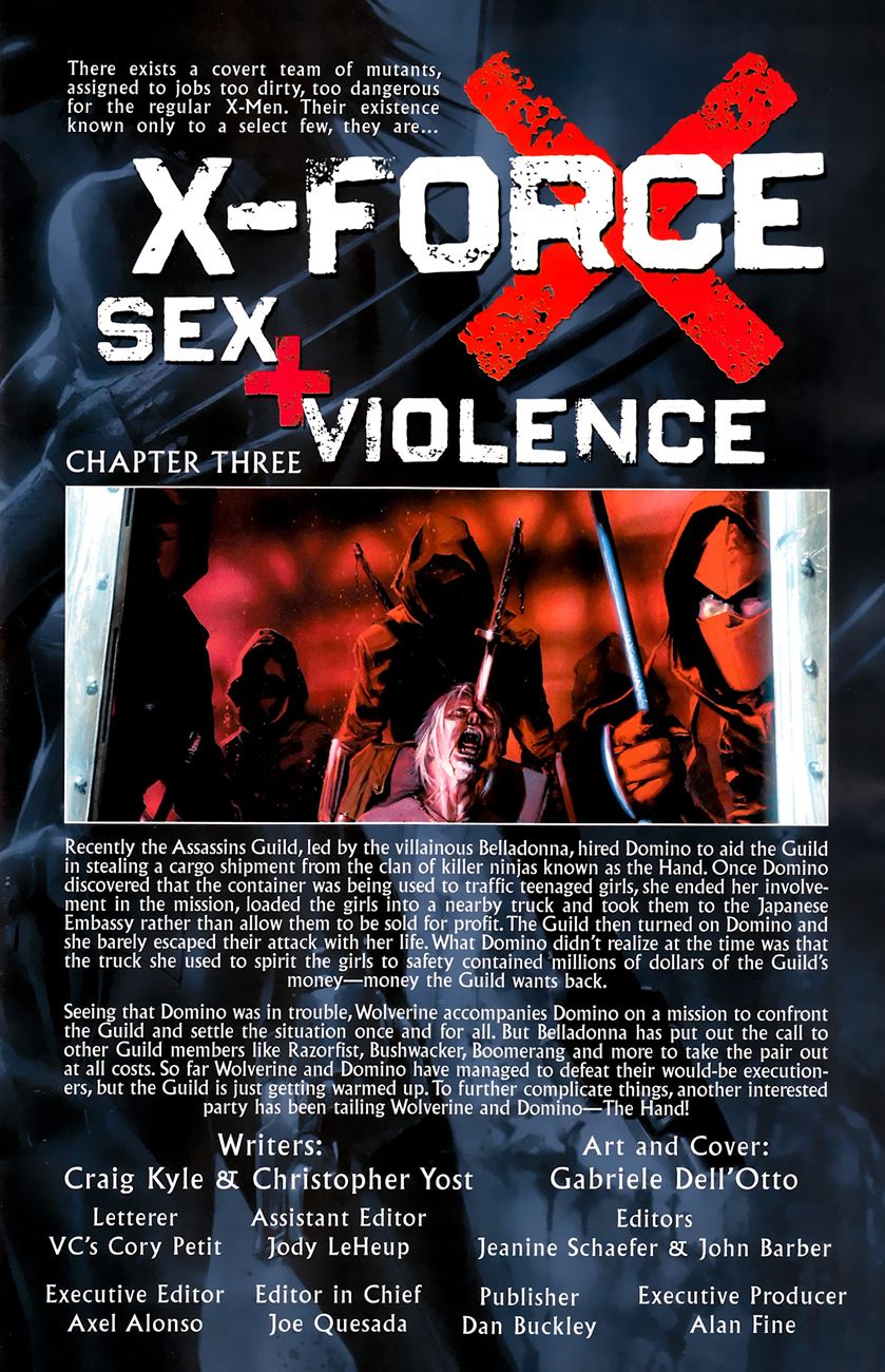 X-Force Sex and Violence
