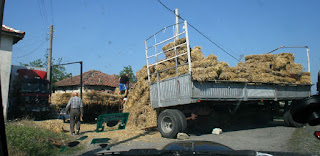Village style of traffic jam Village style of traffic jam