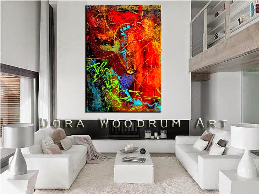 Abstract Painting "Vibrancy" by Dora Woodrum