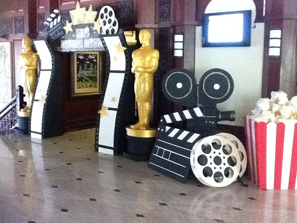 Ritha Design Studio Movie Night Themed Backdrop & Props