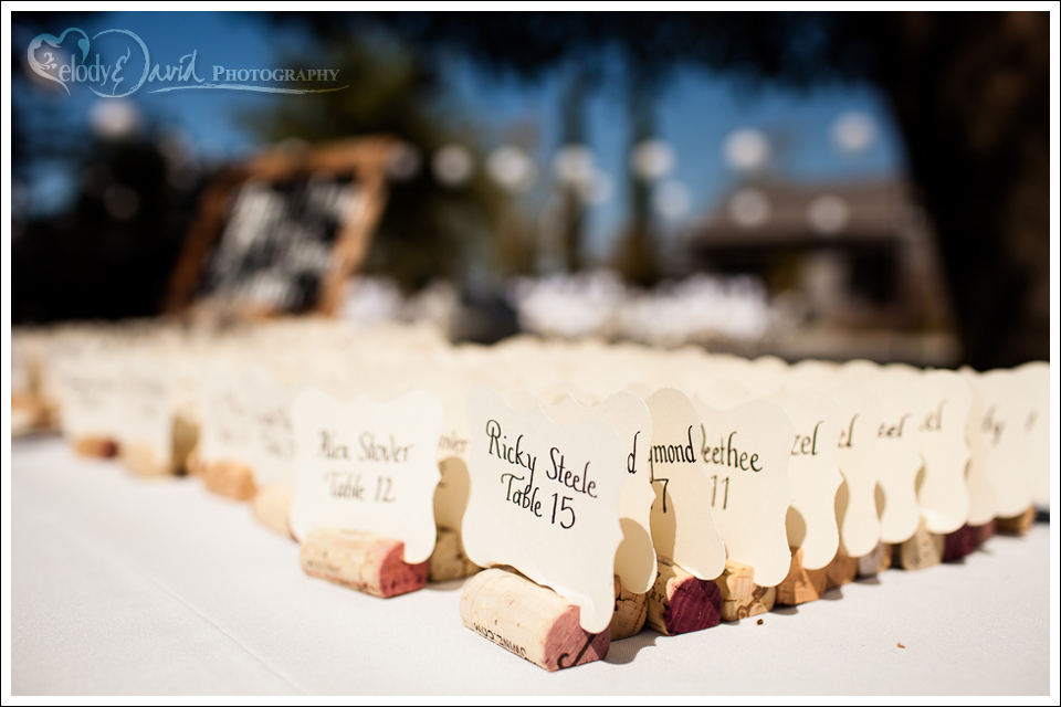 Cork seating chart winery placeholder idea for wedding