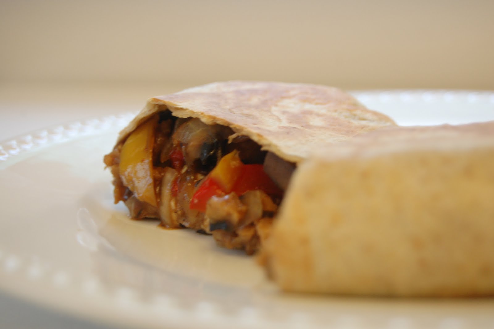 BBQ Seitan & Portobello Burritos on a Rest Day