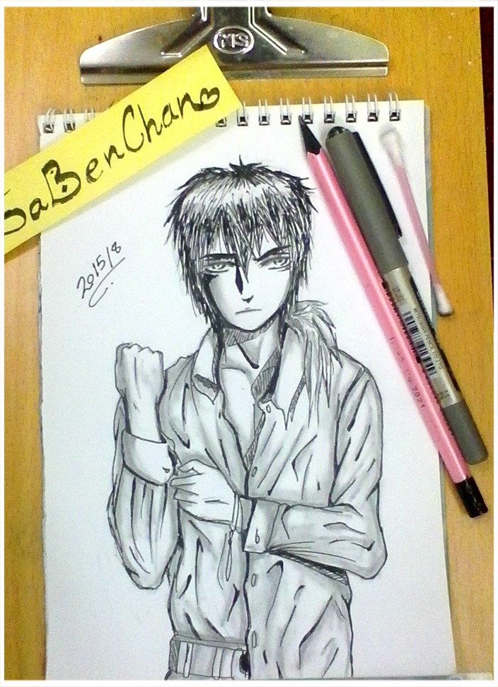 Sa Ben Chan My Drawing 20 Manga Boy رسم ولد انمي مانغا
