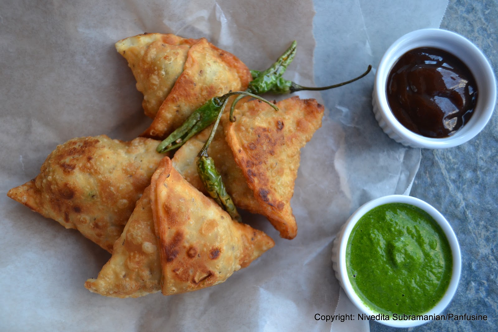 Day 365 Samosas with a Potato & Green Pea filling