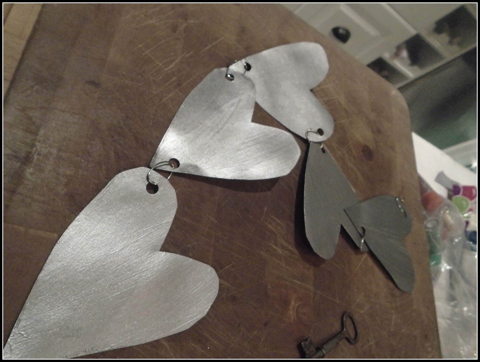 simply vintageous...by Suzan Tin Heart Garland