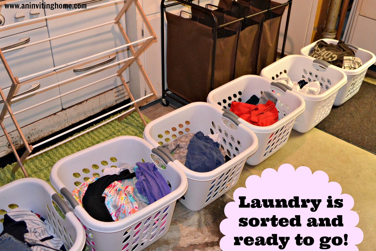 An Inviting Home Laundry For A Family Of Seven In Less Than One Hour