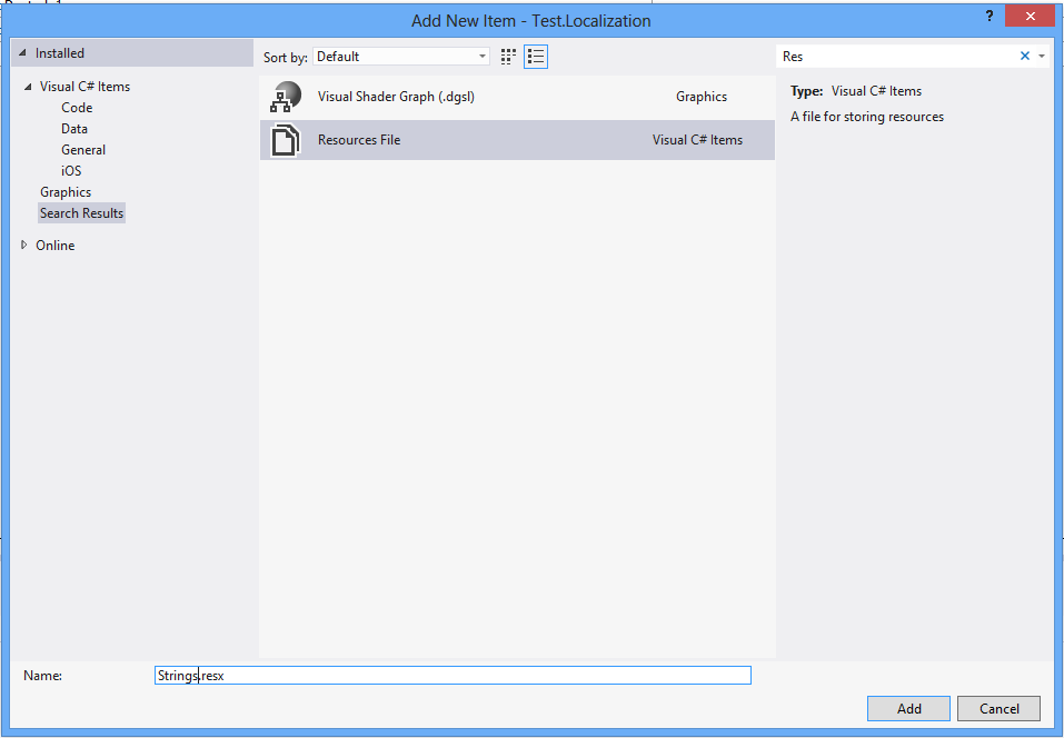 Schöb goes Mobile Using resxfiles for localization in MvvmCross