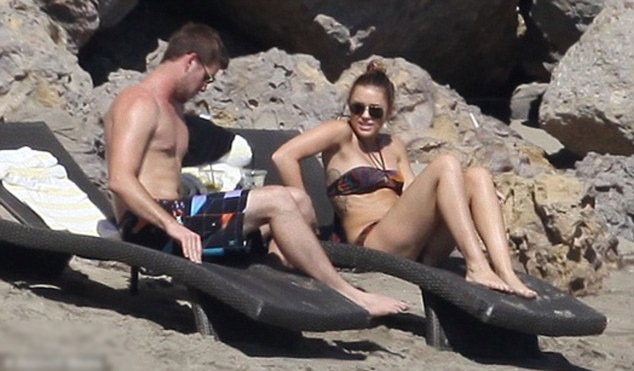 Miley Cyrus Black Bikini