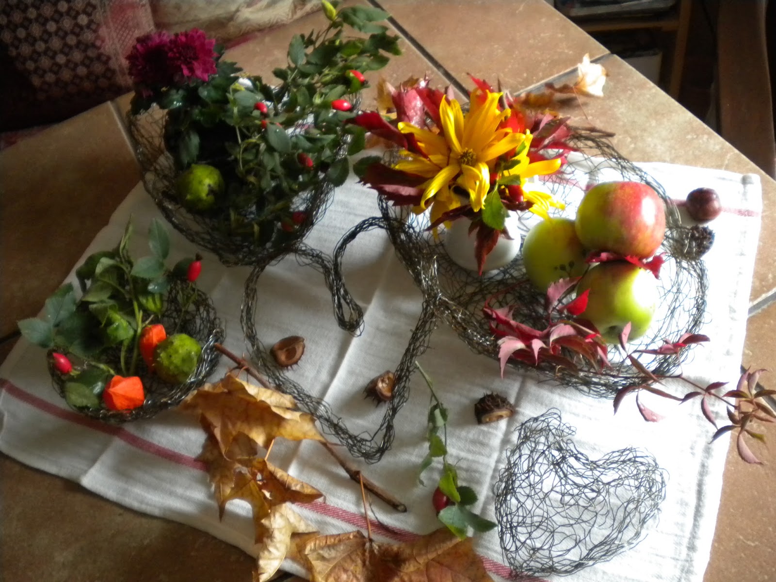 Rosina S Allerlei Schnelle Drahtkorbchen Selbst Gemacht