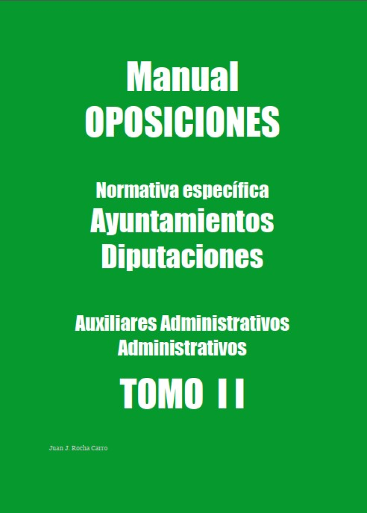 Normativa específica apoyo preparación Oposiciones Ayuntamientos y Diputaciones