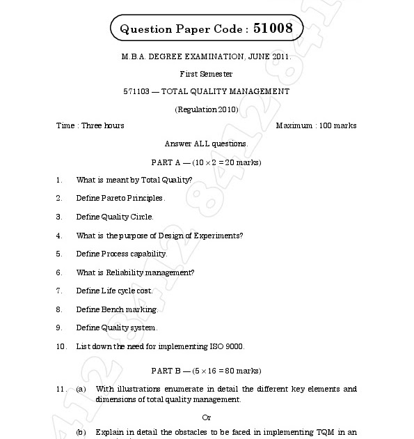 total quality management previous year anna university question papers Total quality management books previous year question papers, question civildatascom page contains all the previous question papers of anna university and. total quality management previous year anna university question papers Total quality management books previous year question papers, question civildatascom page contains all the previous question papers of anna university and.