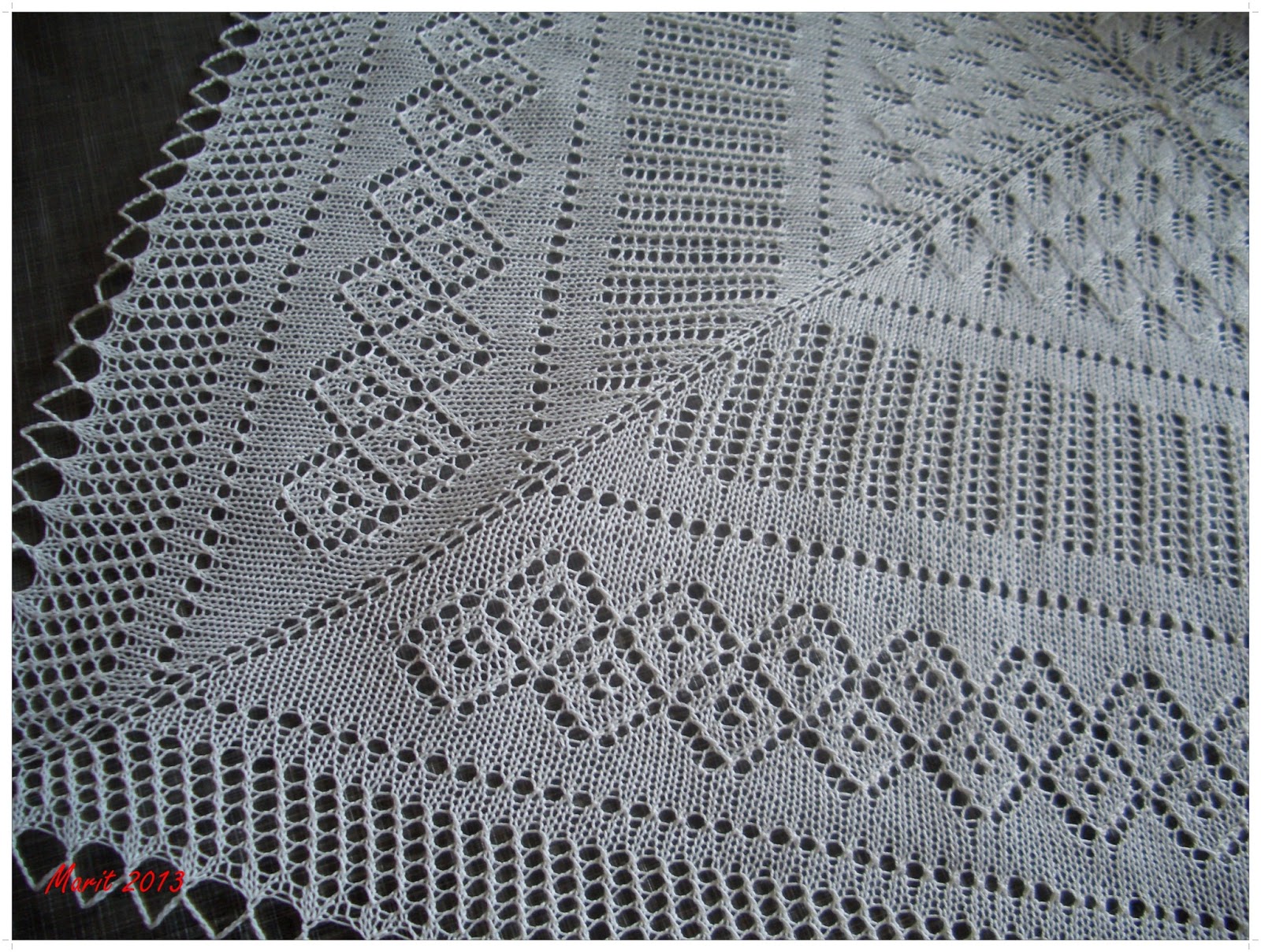 Strikke Vaffelduk Oppskrift