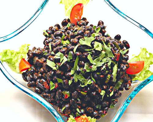 sallad med svarta bönor sallad med svarta bönor