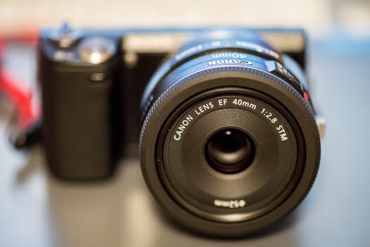canon 40mm stm lens sony nex