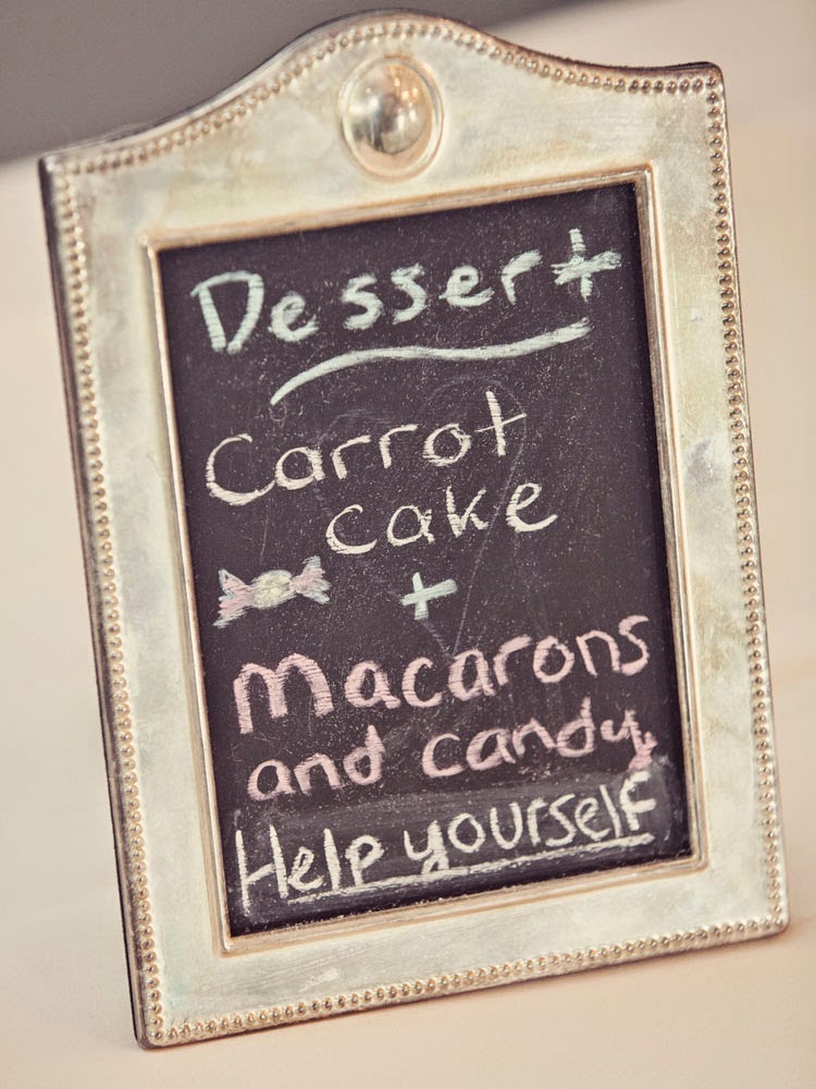 wedding menu chalkboard frame