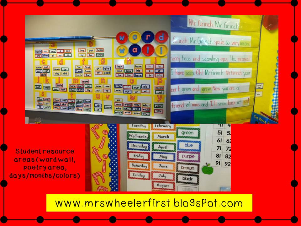 First+Grade+Classroom+Word+Wall My interactive word wall and months, colors, days word wall area ...