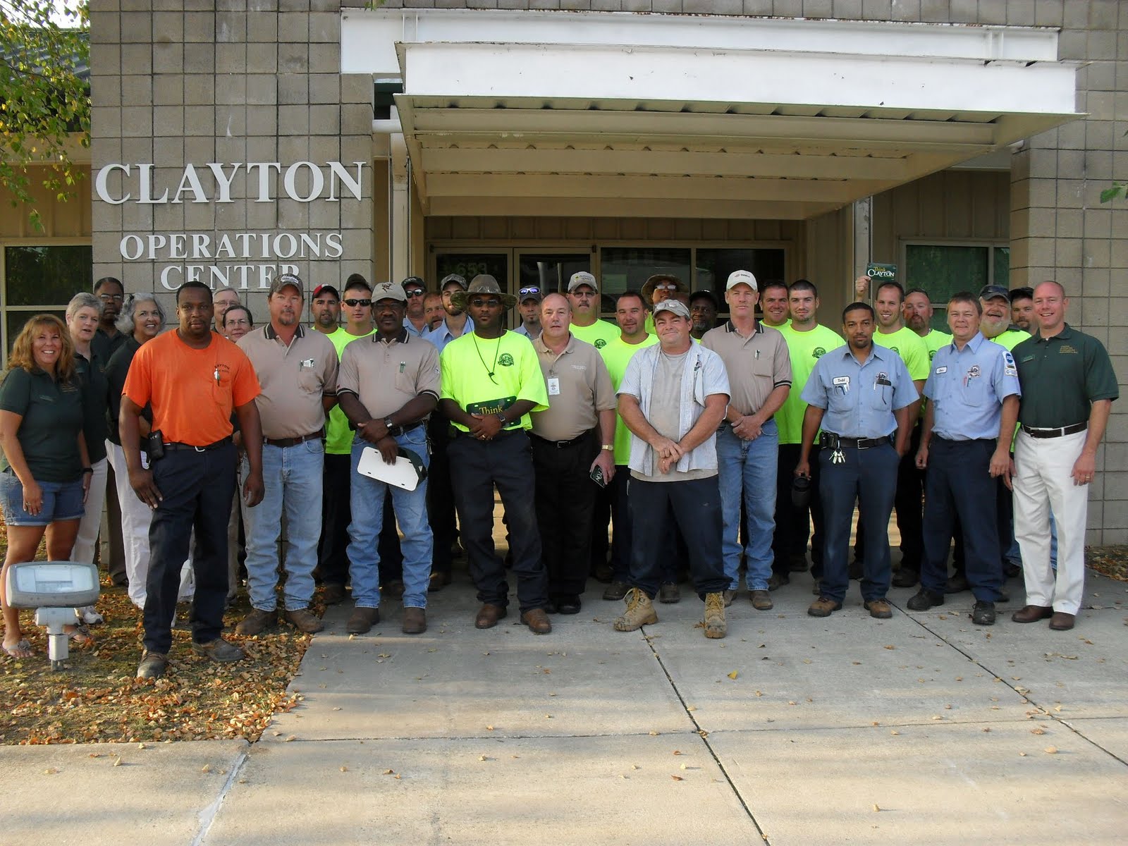 Downtown Clayton NC Town of Clayton Operations Center Workers Thanked