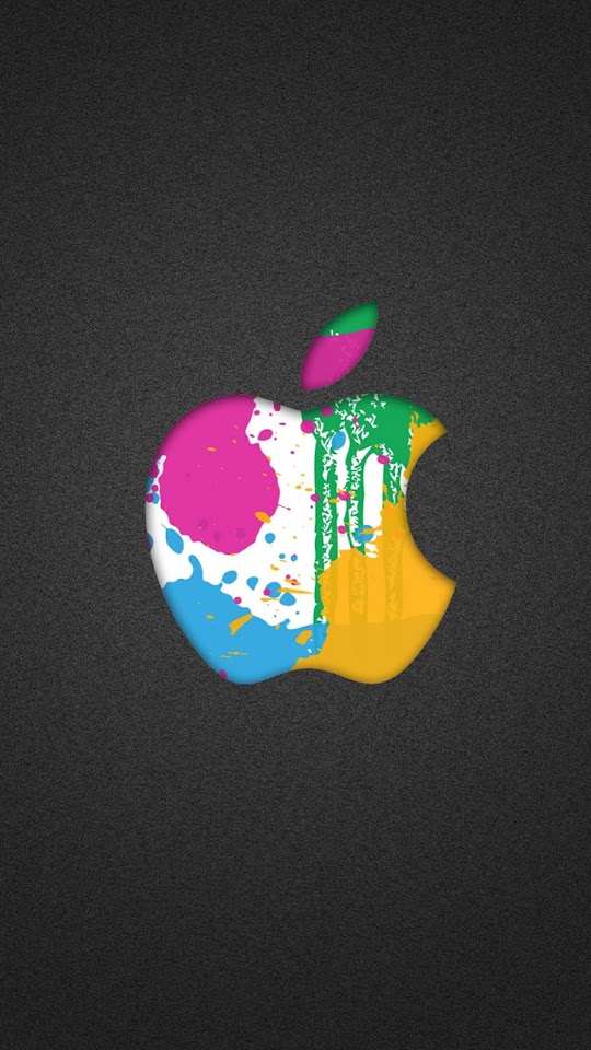   Colorful Splash Apple Logo   Android Best Wallpaper