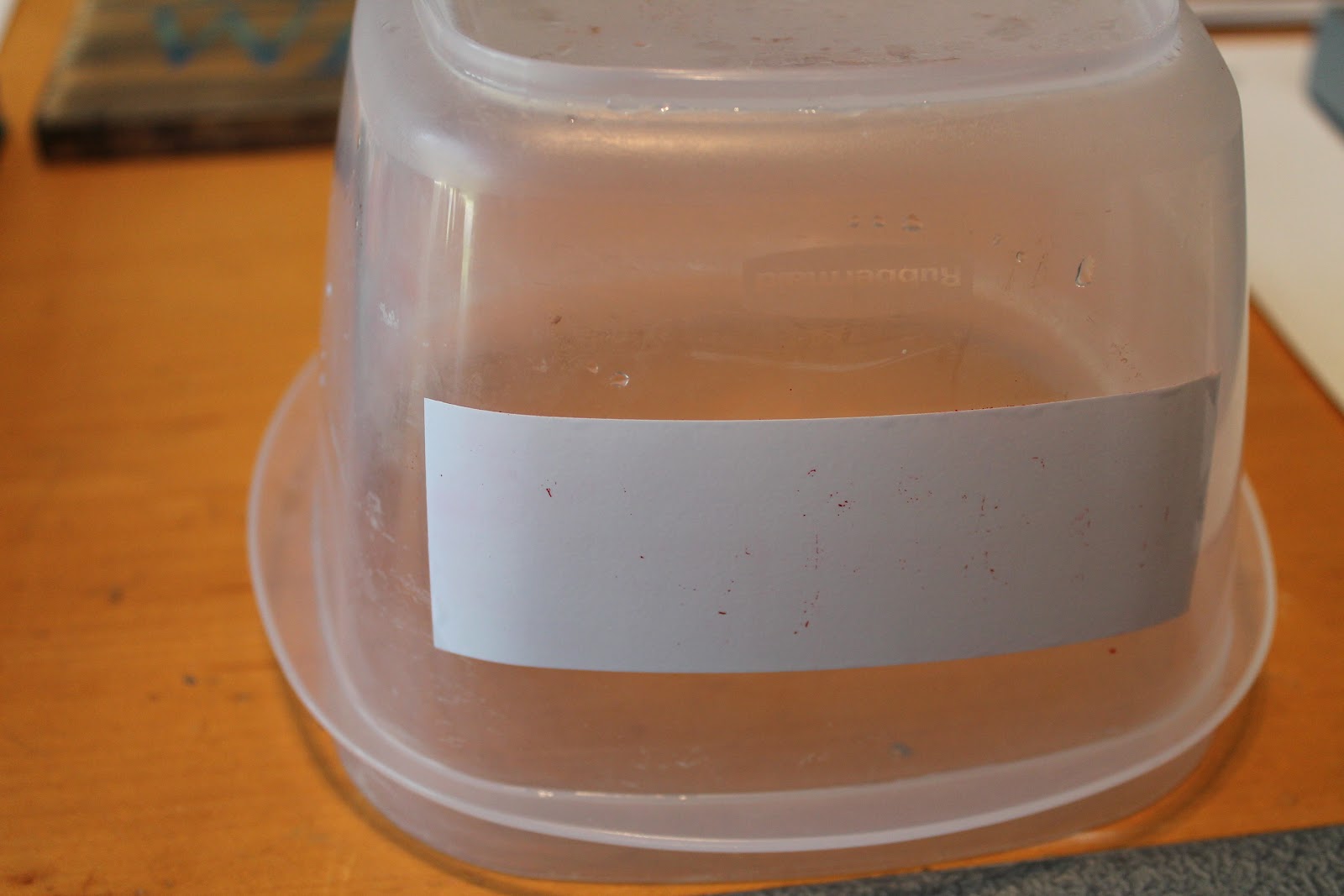 Doodlecraft Dry Erase Vinyl on tupperware!